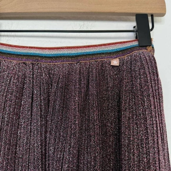 Molo Skirt Glitter Shimmer Pleated Midi Size 134 / 140 - Picture 3 of 8
